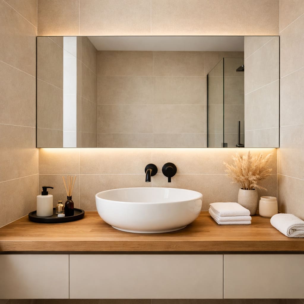 Bathrooms and kitchens